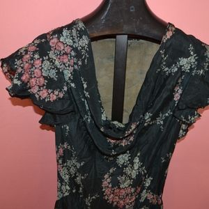 Vintage 1930’s Bias Cut Floral Dress